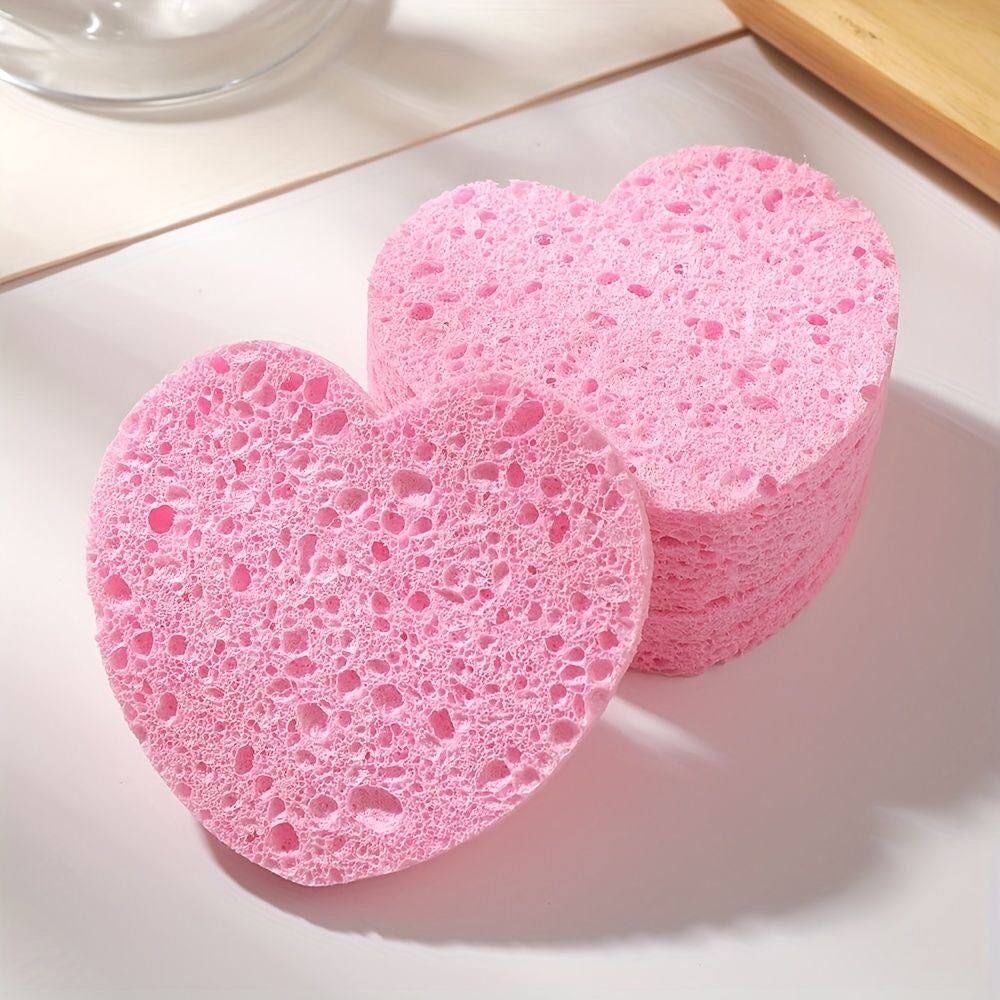 Pink Compressed Face Sponge